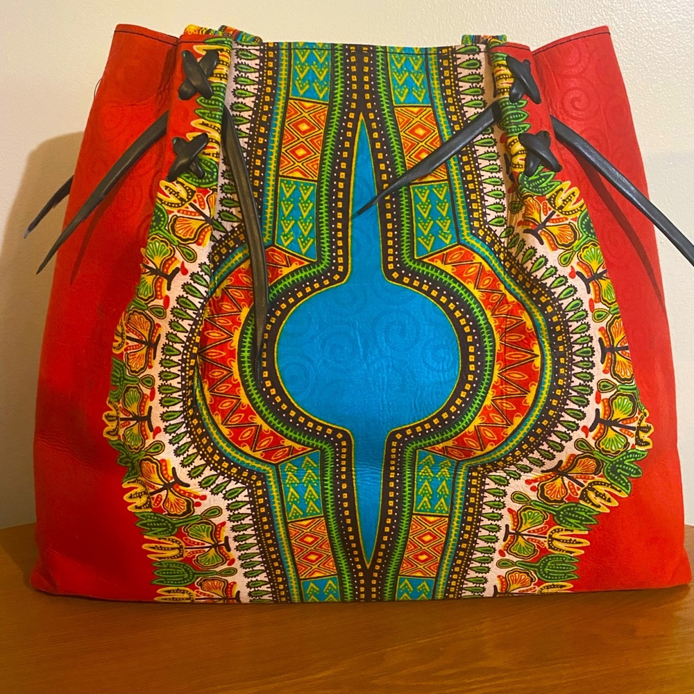 Authentic Large Ankara Tote Bag